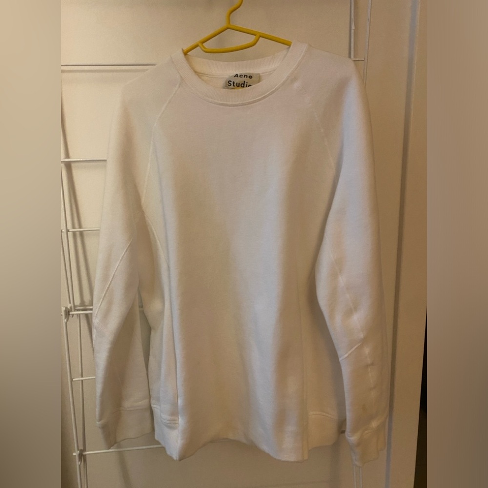 Acne Studios white crew neck with pockets